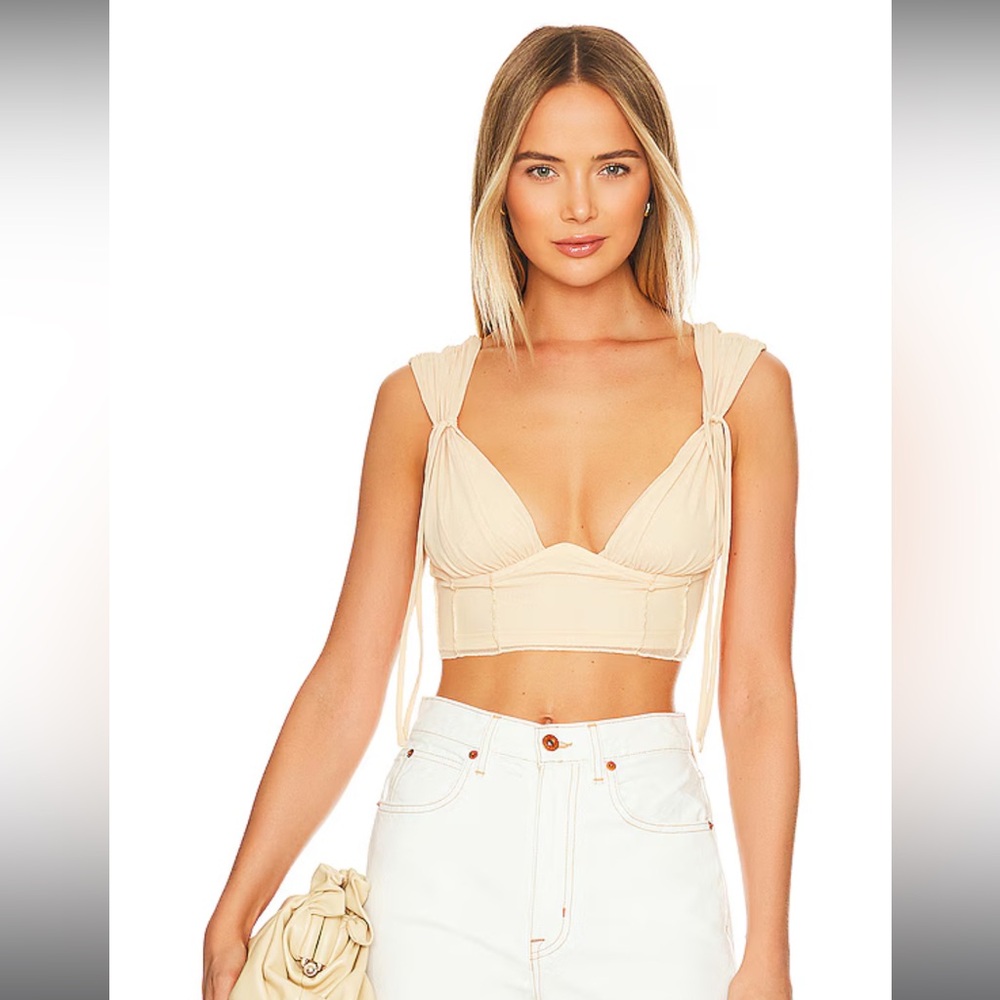Camila Coelho Nova Top in Pastel Peach size medium. NWT, never worn.